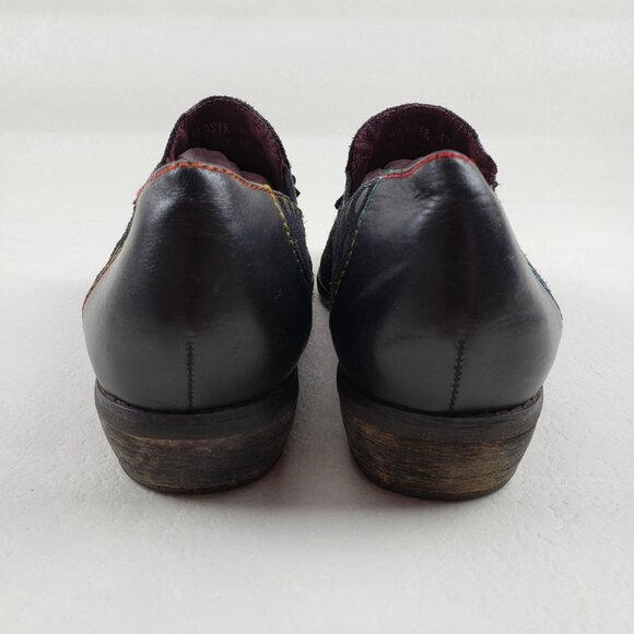 L'Artiste Spring Step Klasik Loafer Women 9 40 Black Suede Polka Dot Tassel Shoe - Picture 12 of 16